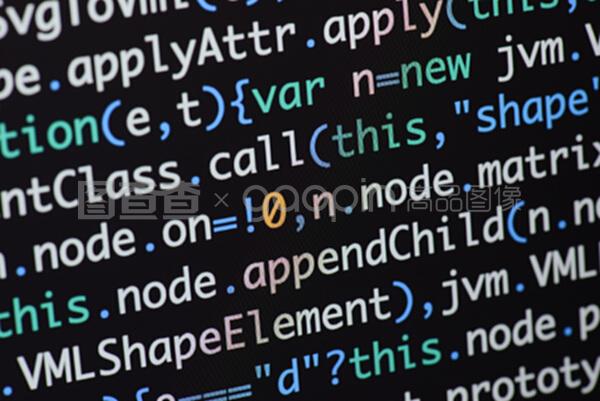 真實(shí)的java腳本代碼開發(fā)屏幕。編程工作流